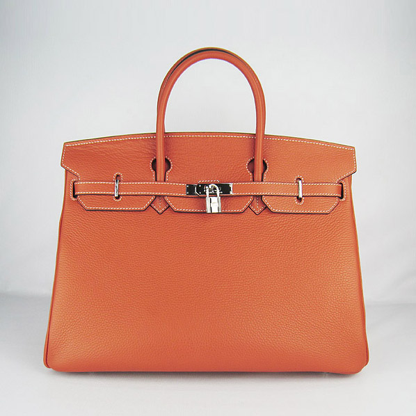 Replica Hermes Birkin 40CM Togo Bag Light Orange 6099 Online